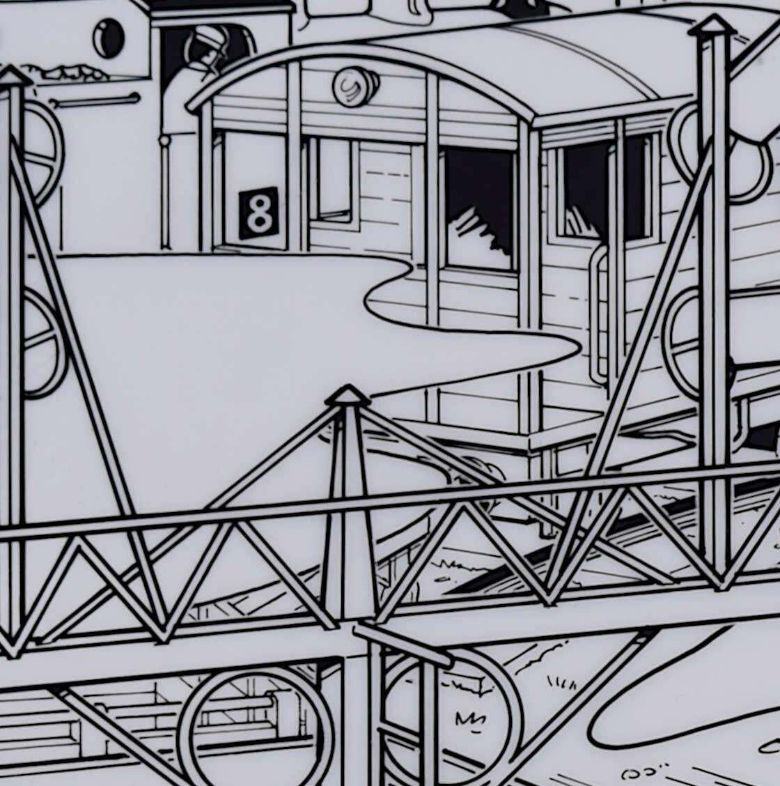 Thomas The Tank Engine, 'Seeing Signals', Original Ink On Cell Illustrations, C.1995 photo 285.0