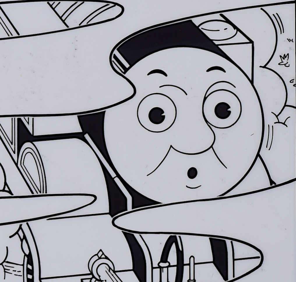 Thomas The Tank Engine, 'Seeing Signals', Original Ink On Cell Illustrations, C.1995 photo Art