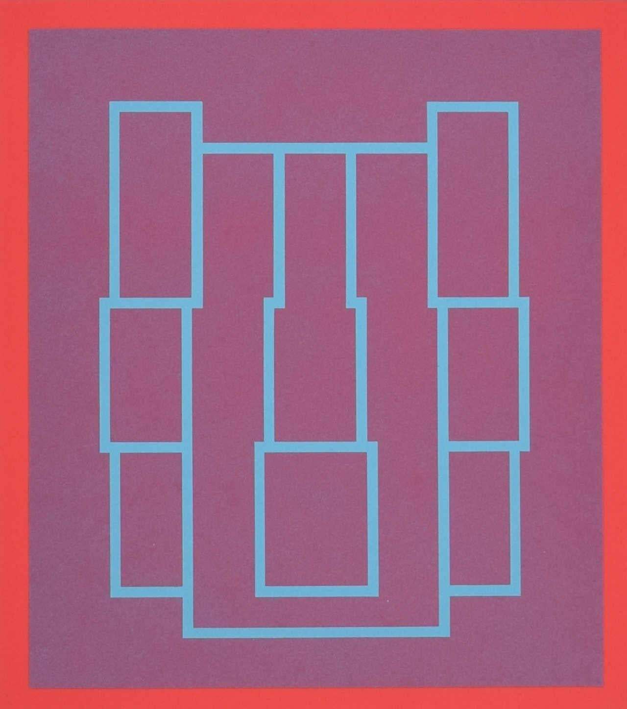 Portrait Series A (4), Screenprint By Robyn Denny, 1973 photo furniture