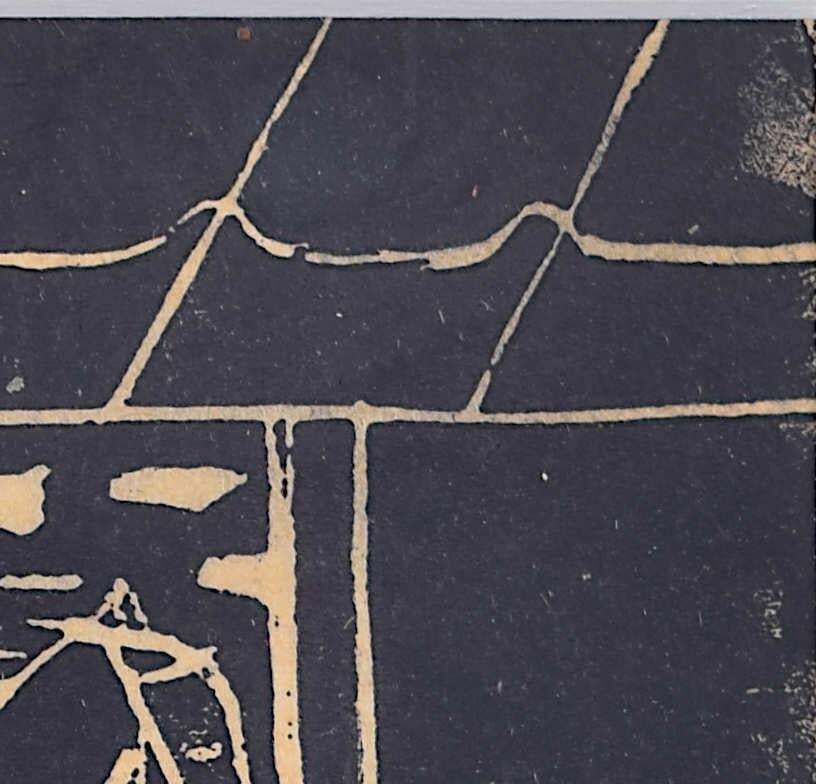 Horse By The Barn, Woodblock Print By Penelope Ellis photo 295.0