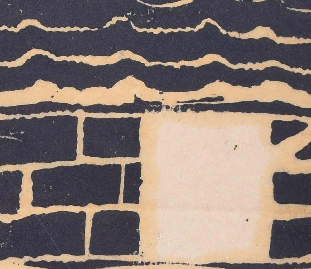 Wallowing In The Mud, Woodblock Print By Penelope Ellis photo Art