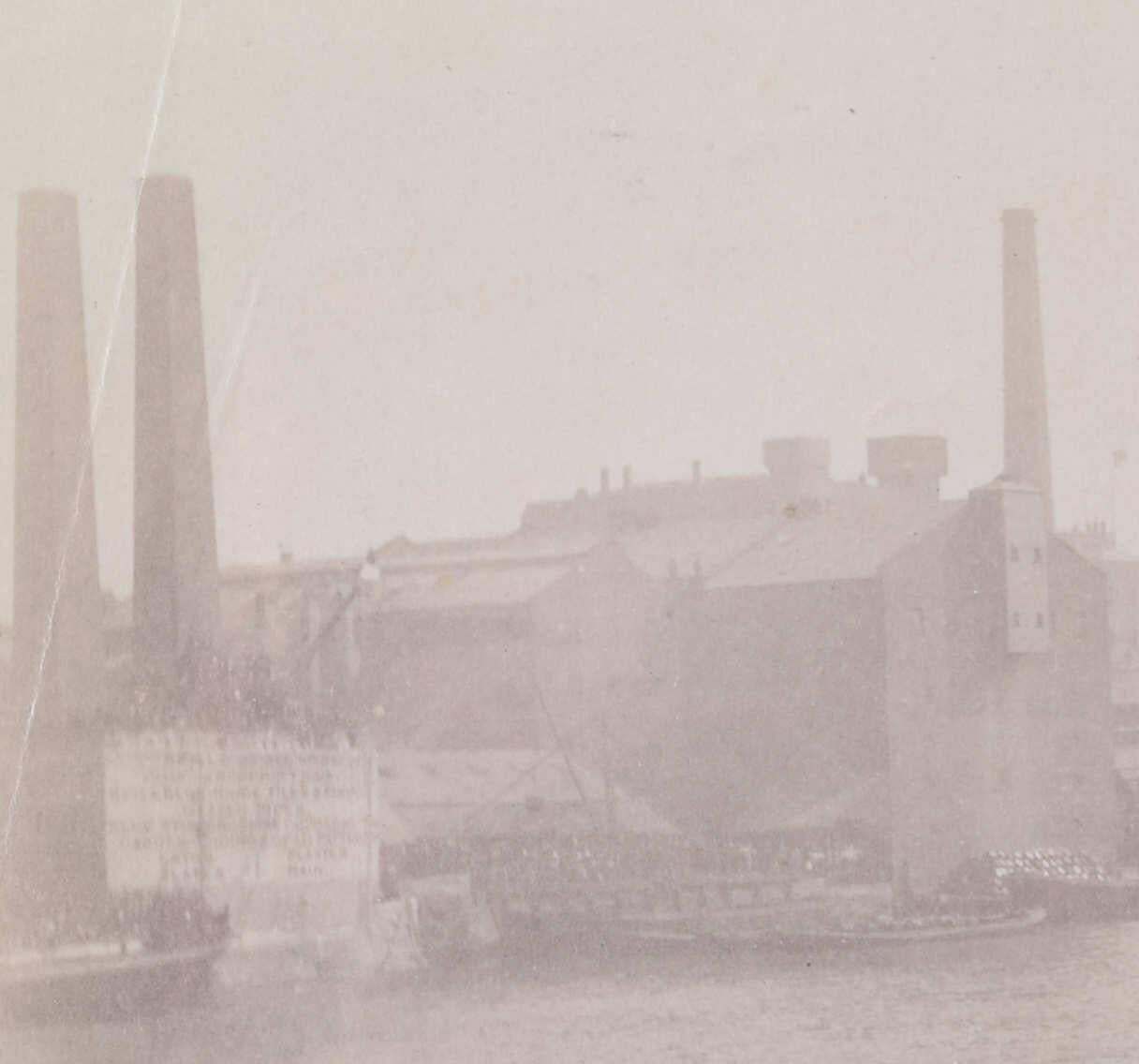 The Boat Race At Hammersmith, 1912, Original Vintage Albumen Print, 1912 photo 295.0