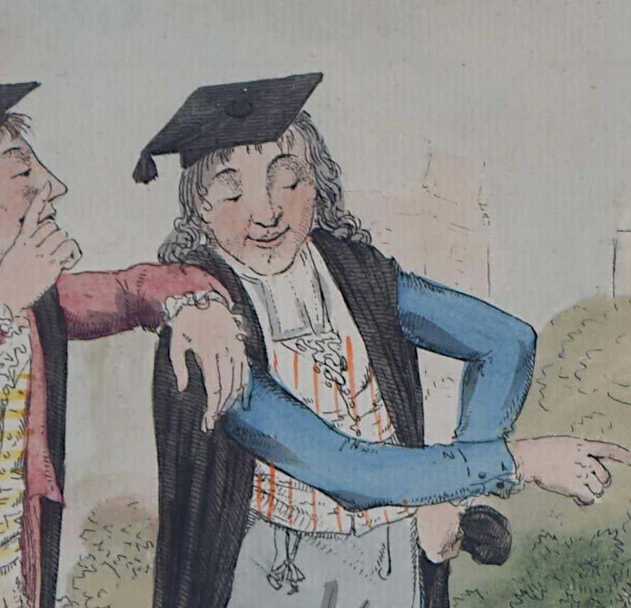 College Fun At The University Of Cambridge, Engraving By William Bunbury, C.1790 photo for sale