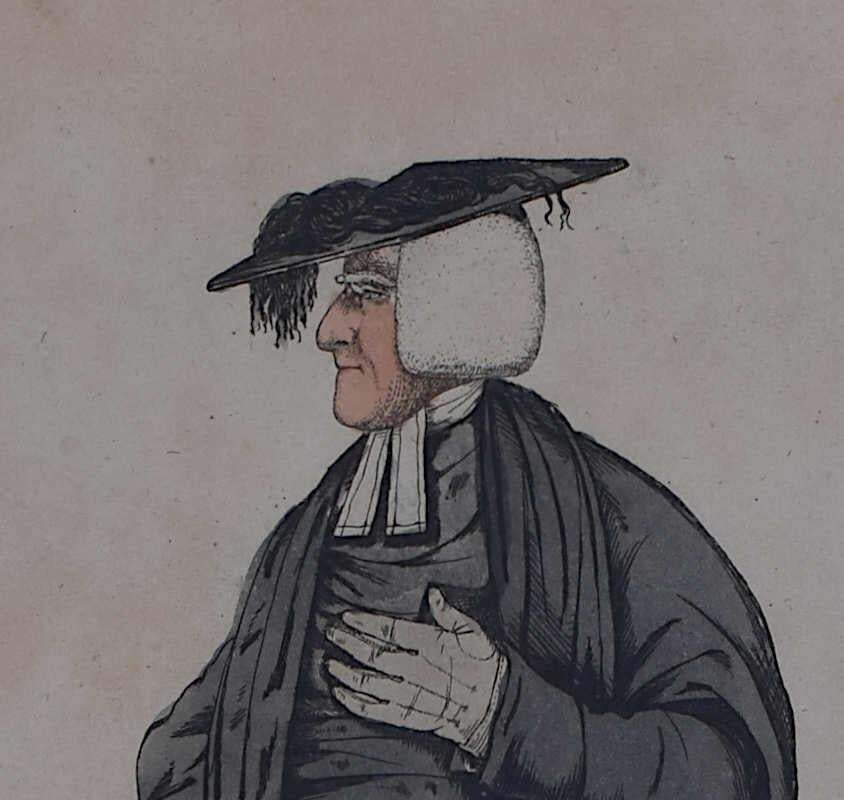 A View From Brazen Nose (Brasenose), Oxford (1808), Engraving By Richard Dighton photo furniture