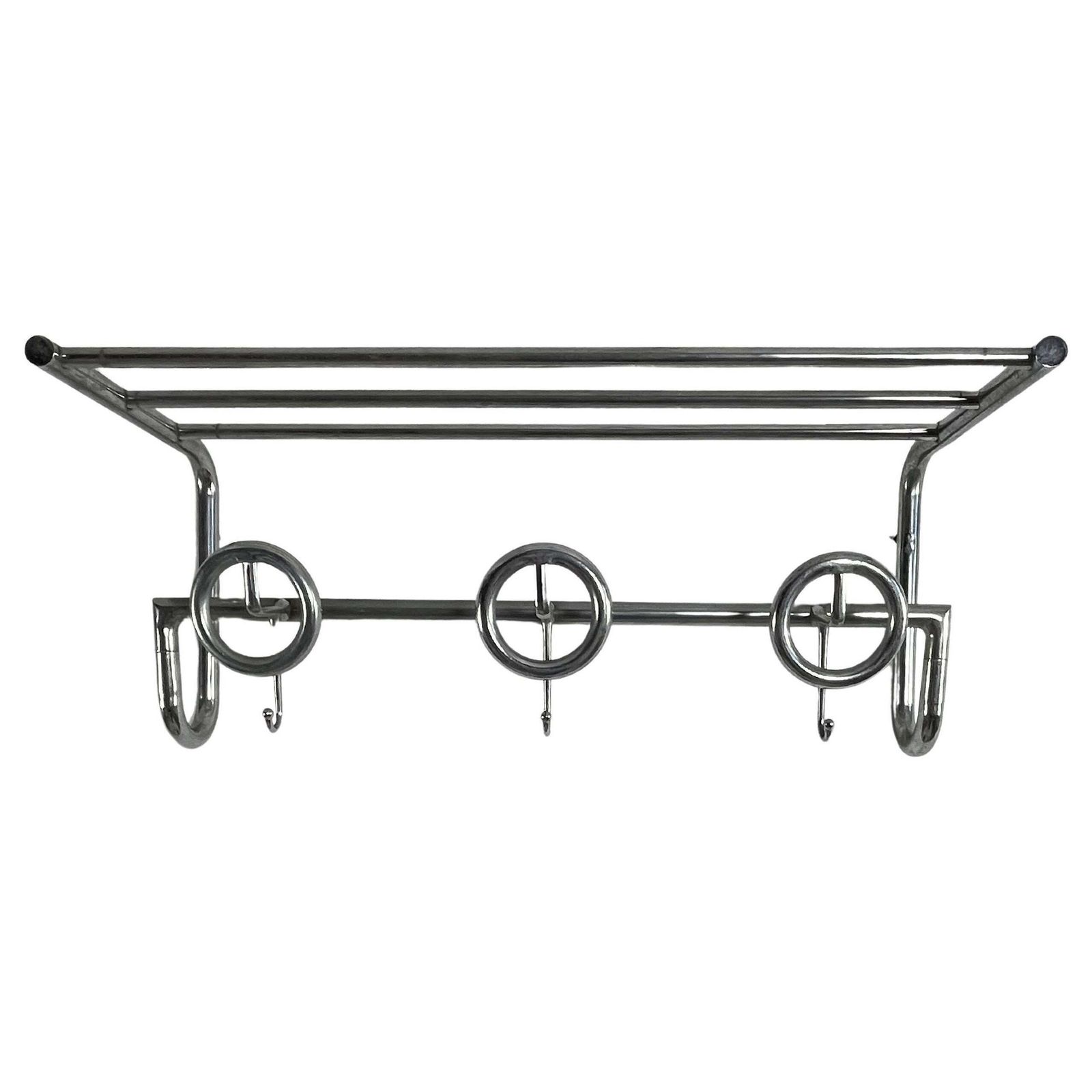 Mid Century French Steel Coat Hanger, 1950s