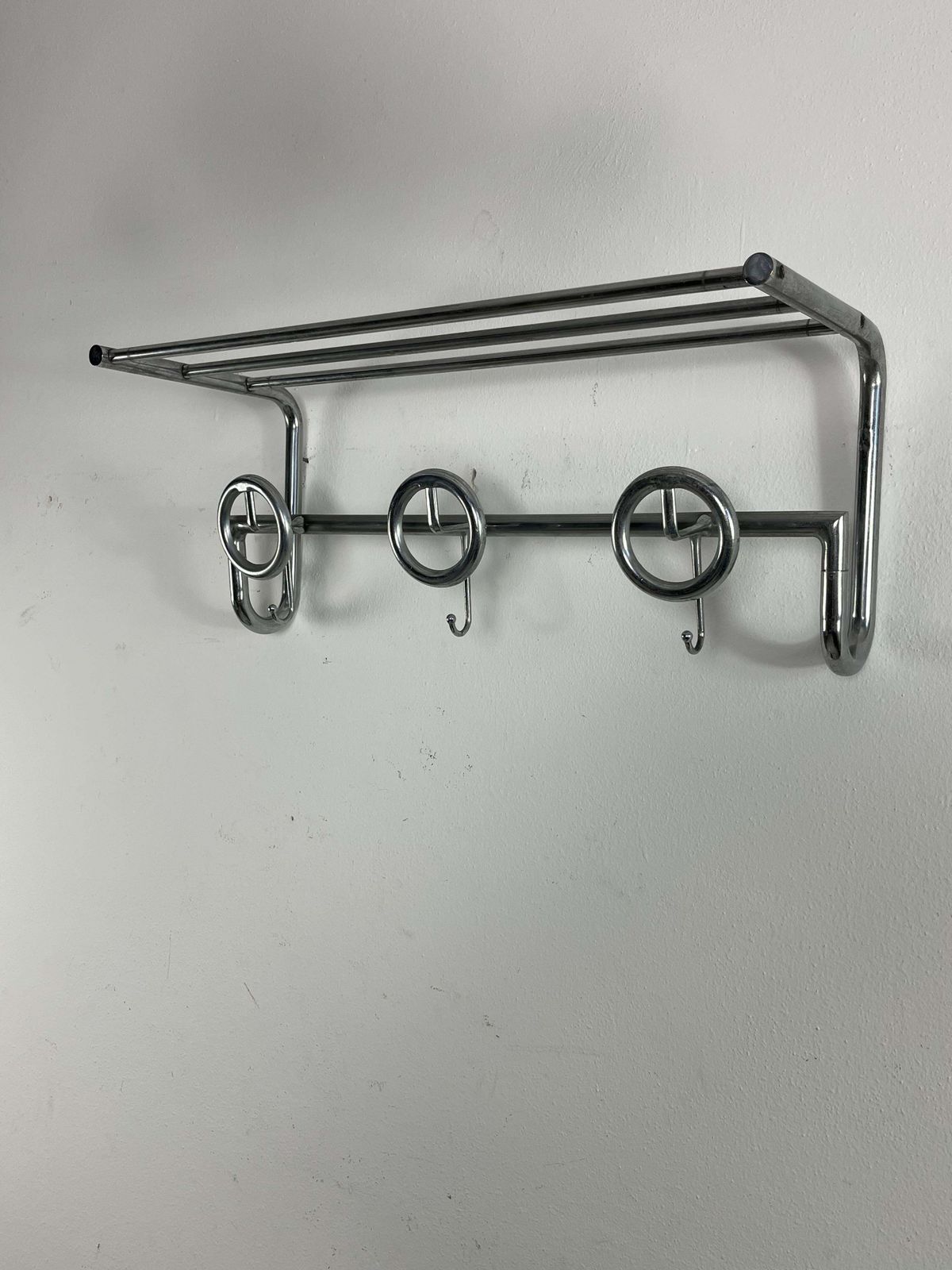 Mid Century French Steel Coat Hanger, 1950s photo for sale