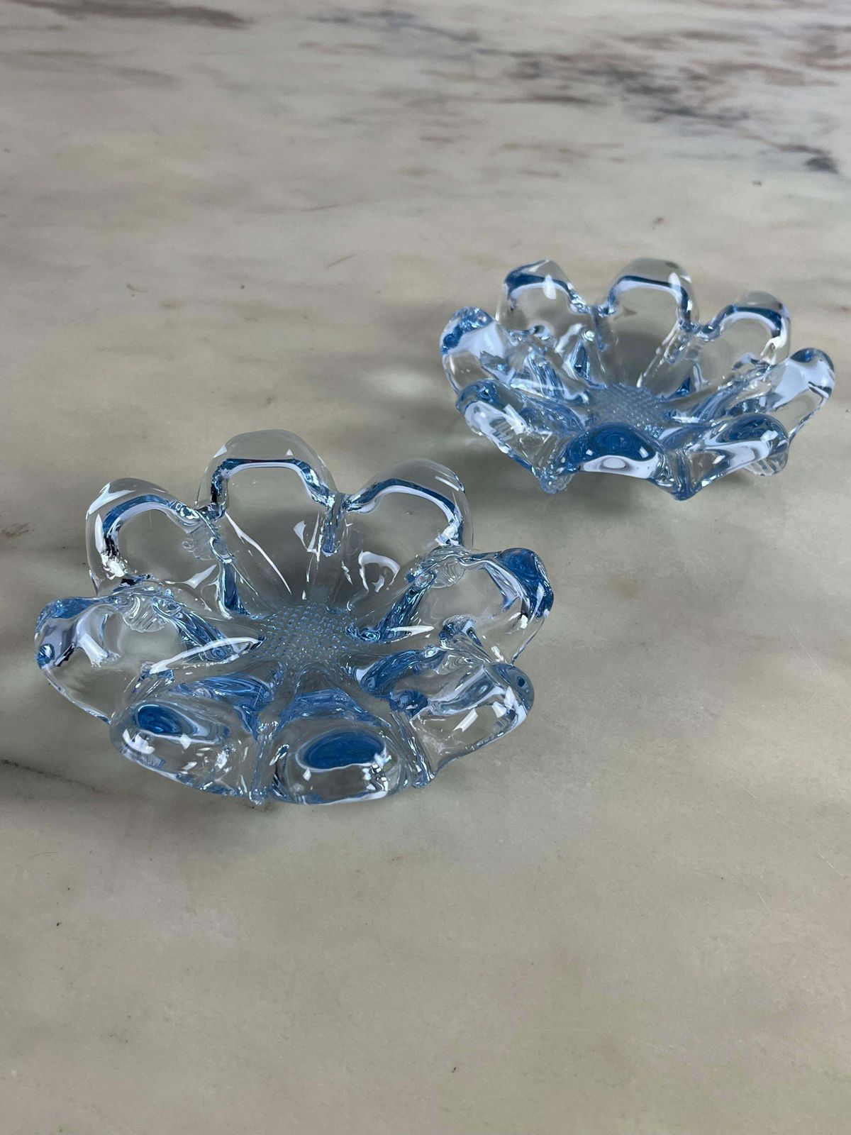 photo furniture Set Of 2 Mid Century Murano Glass Ashtrays 1960s