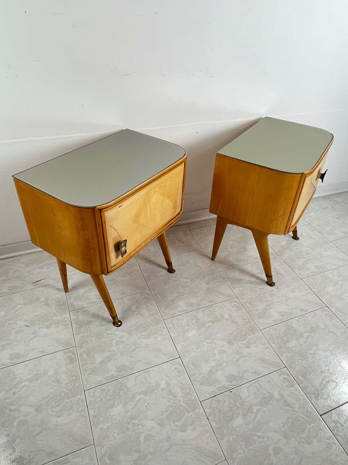 Set Of 2 Mid Century Bedside Tables Attributed To Vittorio Dassi 1959 photo 1198.0