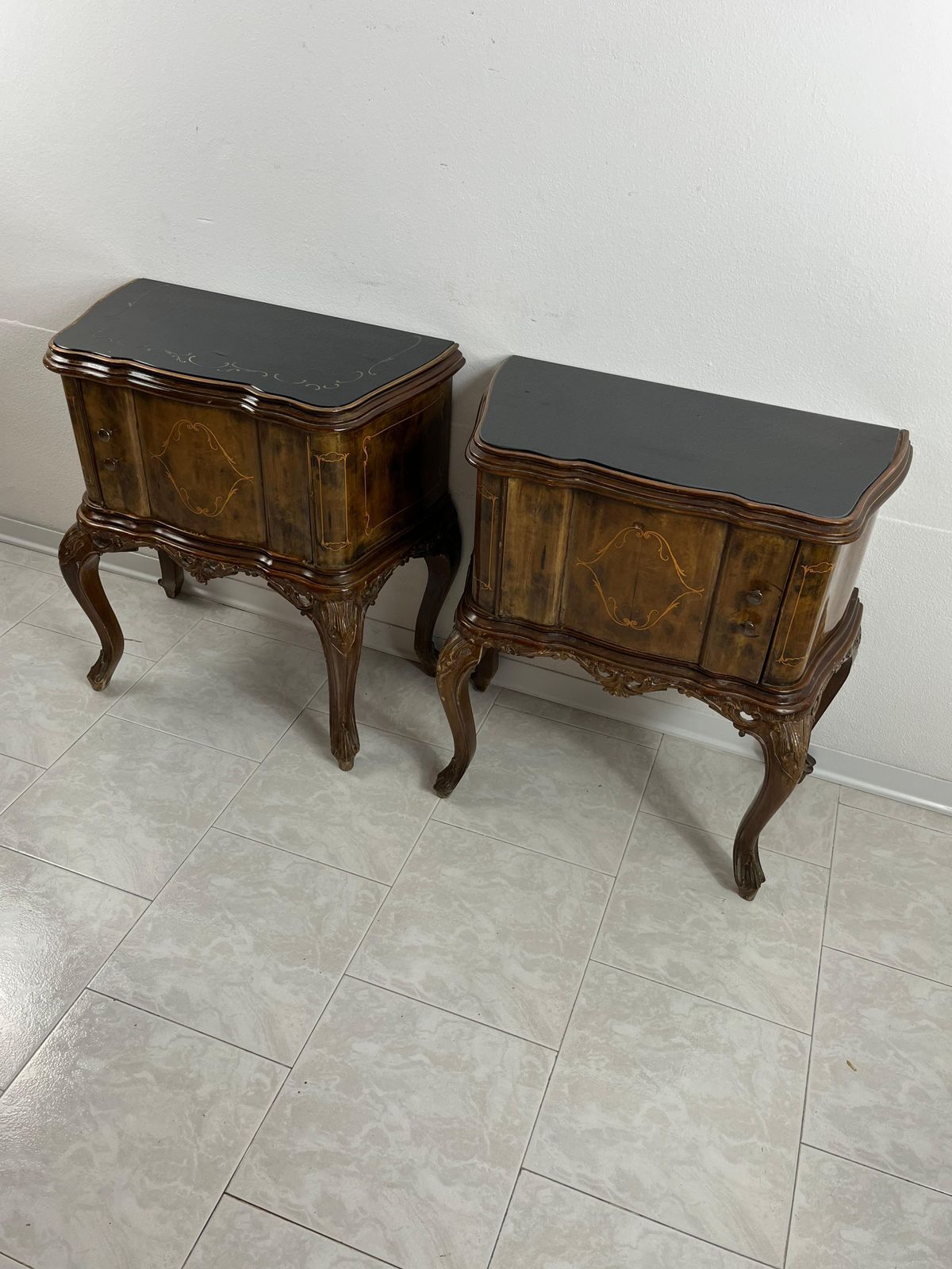 Set Of 2 Mid Century Spinelli & Anzani 1950s Bedside Tables photo for sale