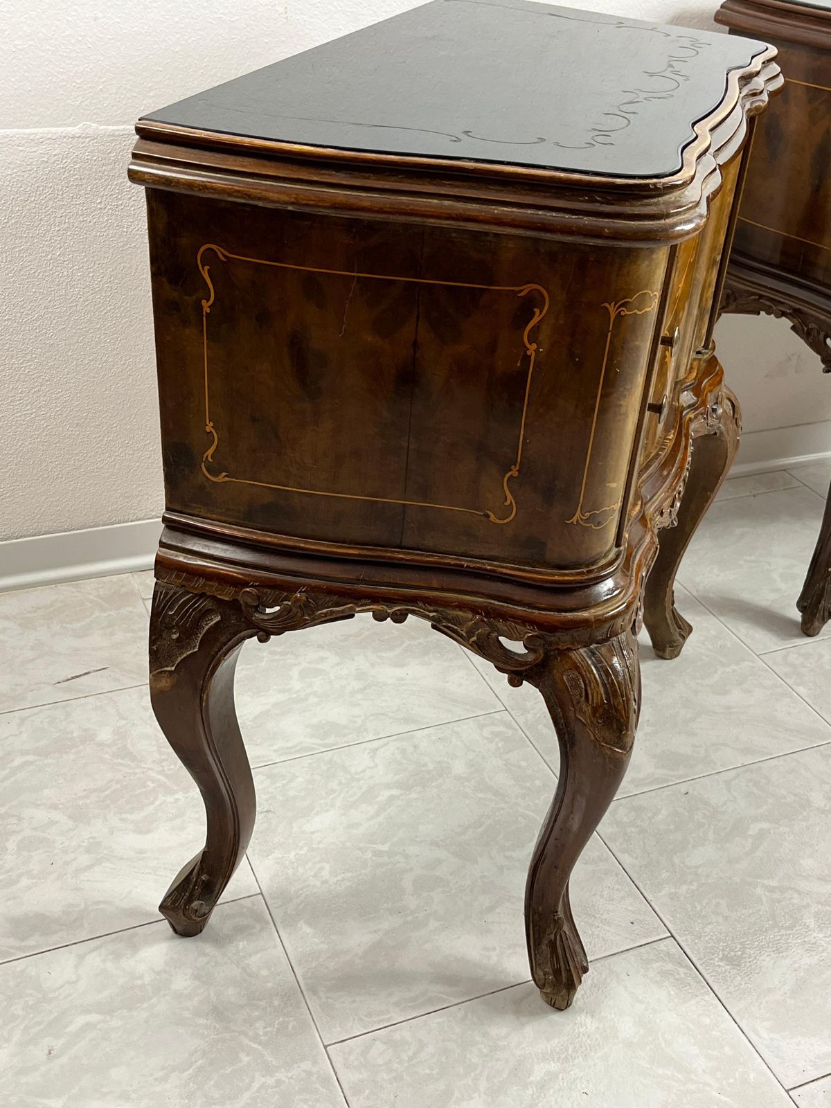 photo vinterior Set Of 2 Mid Century Spinelli & Anzani 1950s Bedside Tables
