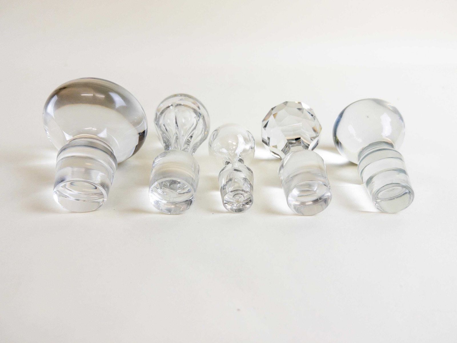 Vintage Glass Wine Stoppers 5 Glass Wine Stoppers photo Home Decor