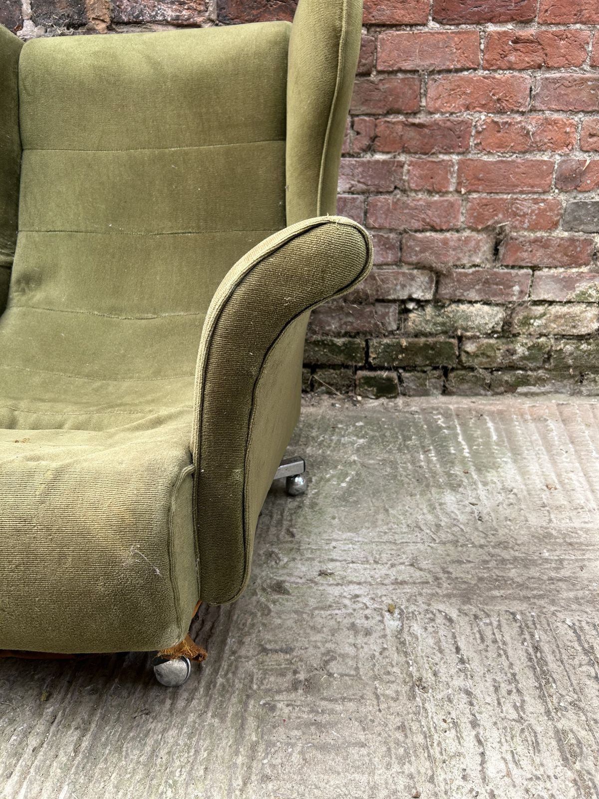 Restoration Project 1970s Retro Articulated Swivel Chair On Wheels photo vinterior