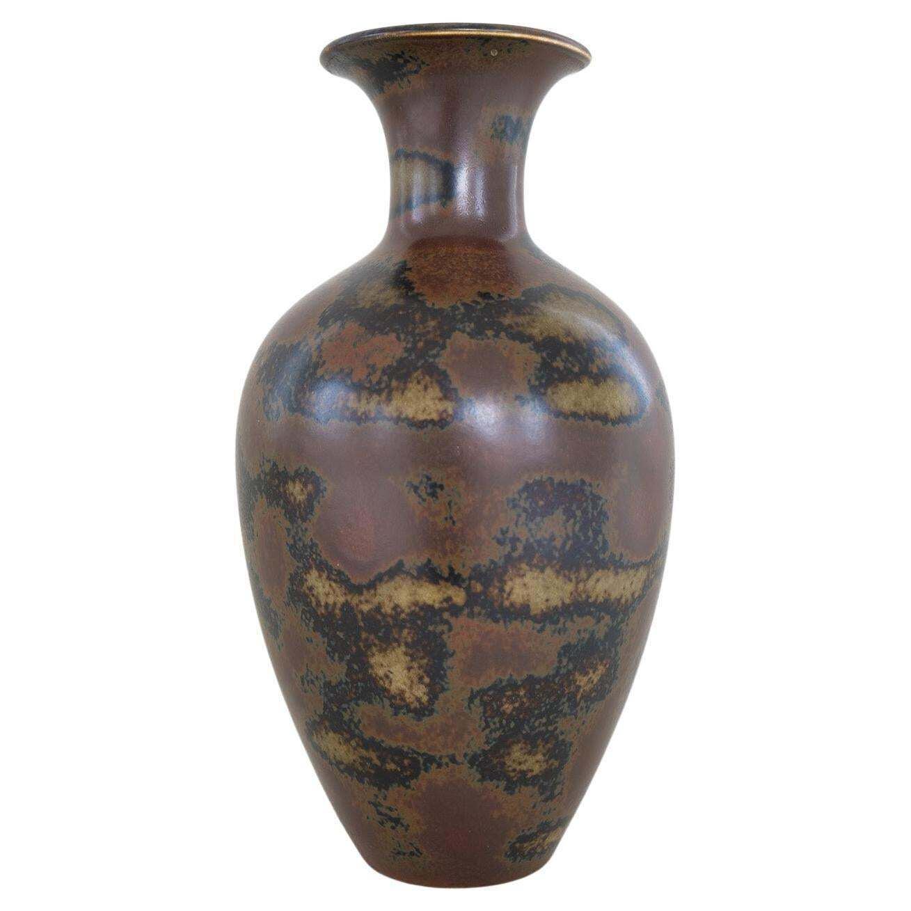 Midcentury Modern Ceramic Floor Vase Rörstrand Gunnar Nylund, Sweden