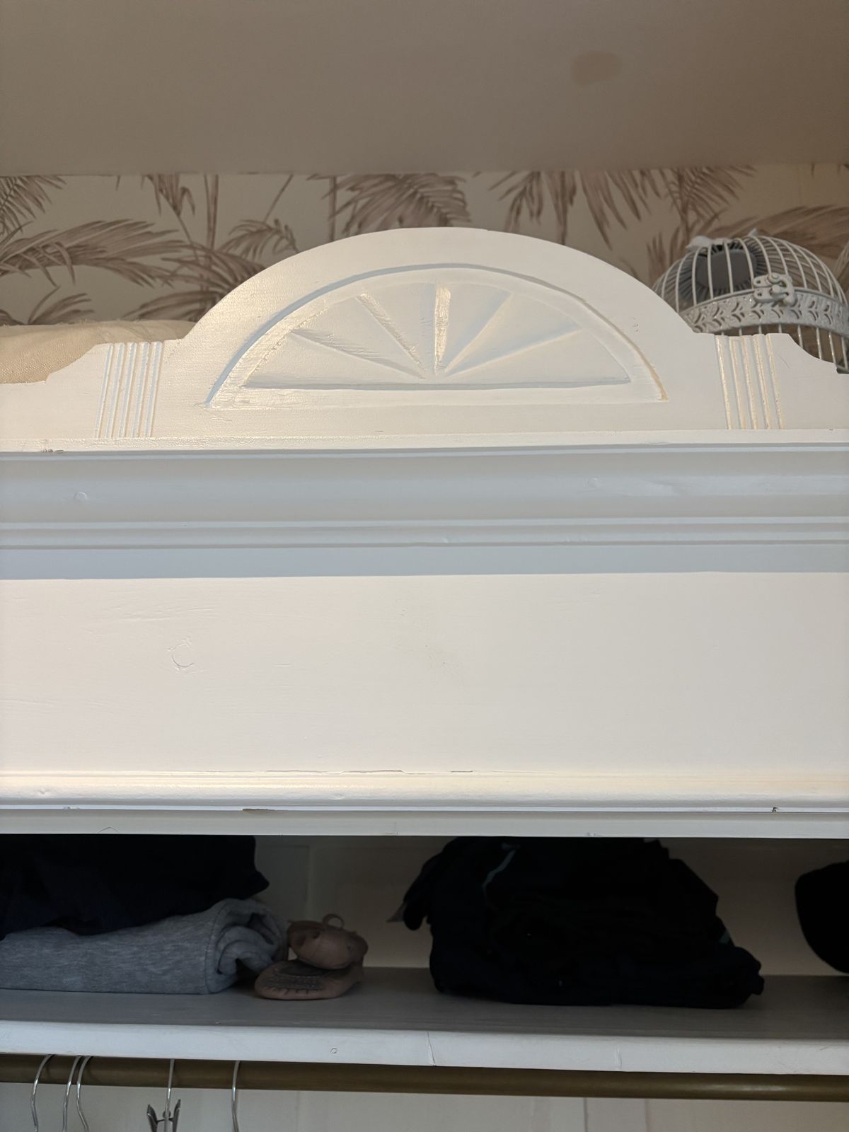 Elegant 19th Century Painted Biedermeier Style Wardrobe photo for sale