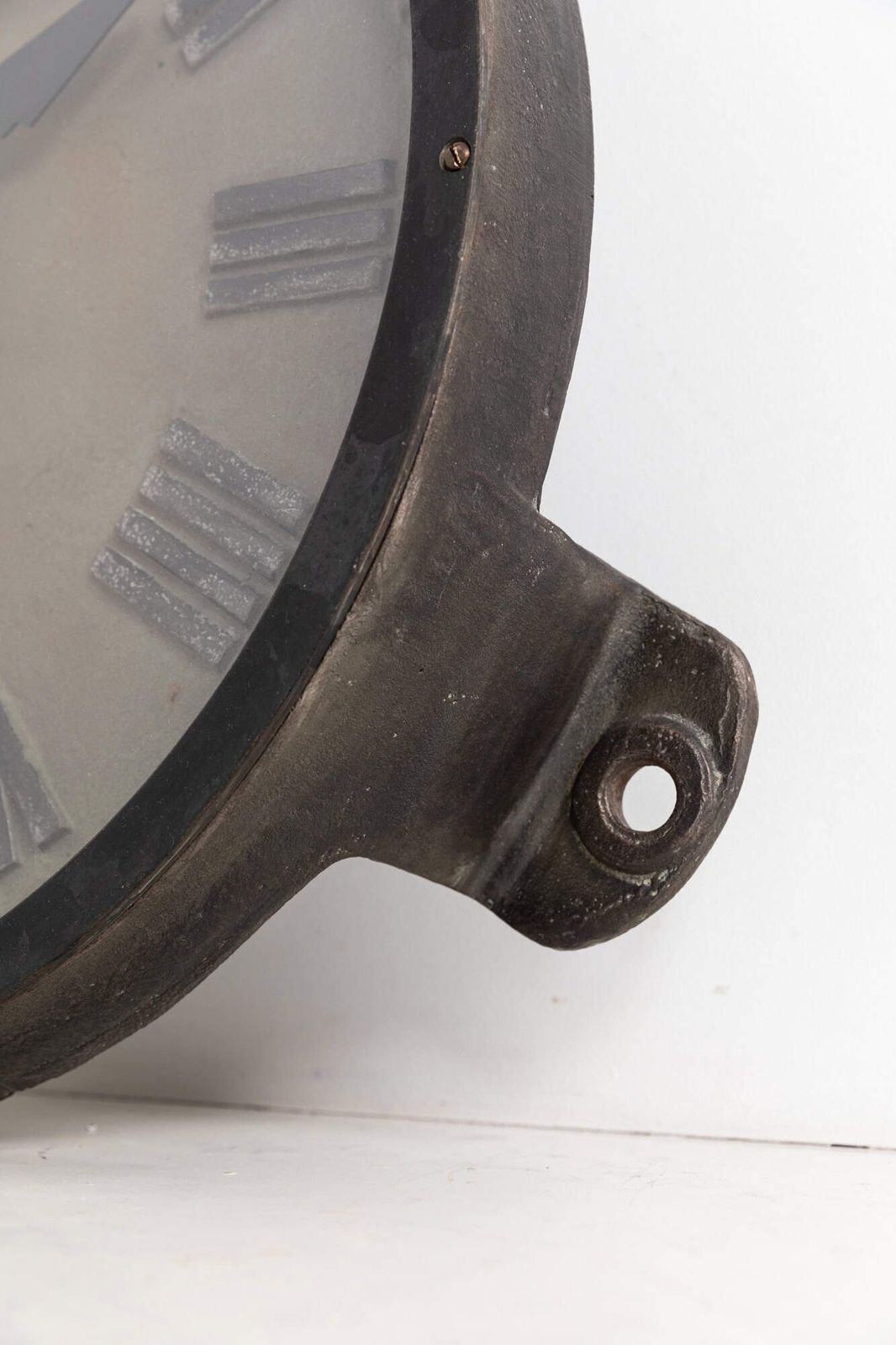 18" Cast Iron Gents Of Leicester Factory Clock photo for sale