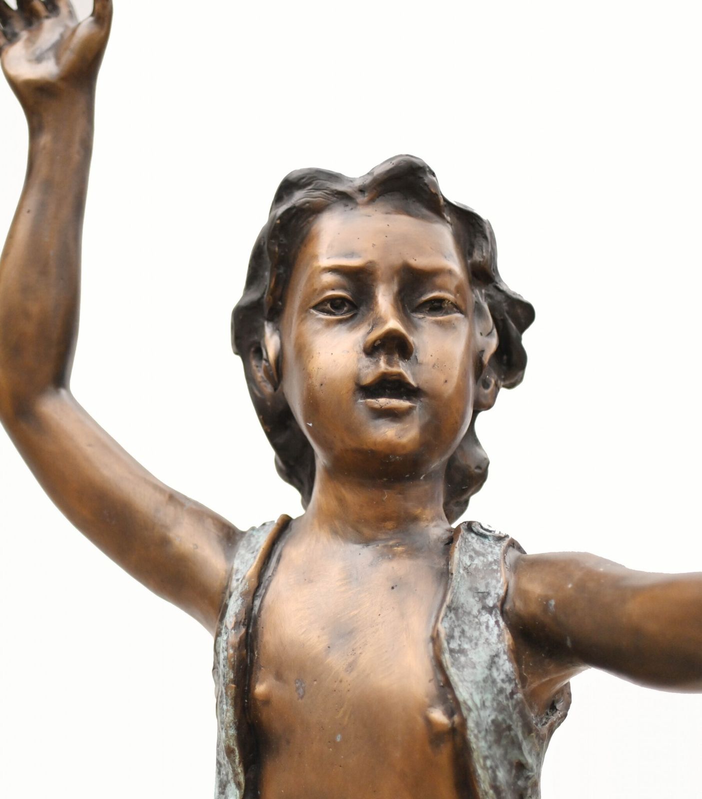 Children Acrobat Bronze Statue Garden Sculpture 6 Feet 170 Cm photo vintage