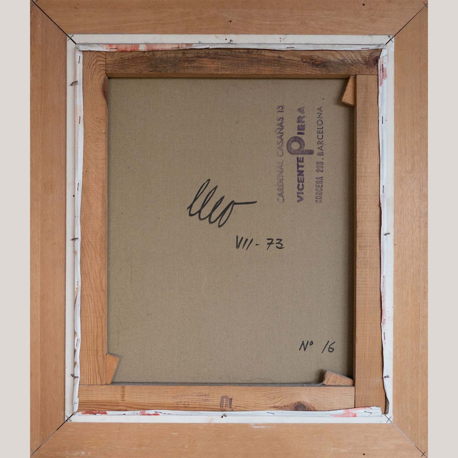 photo furniture Mid Century Gestileerde Vrouwenportretten – Twee Olieverfschilderijen Van Lleo