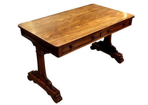 Rosewood End Table, 1800s, Antique photo for sale