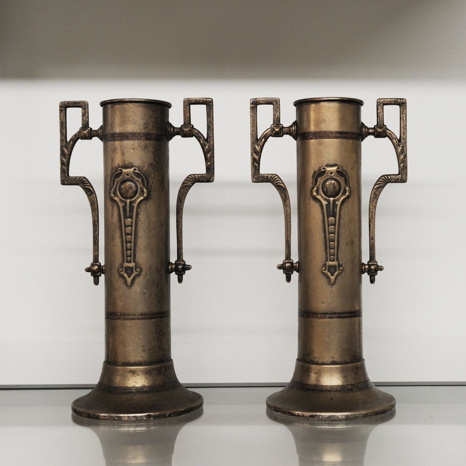 Art Nouveau Vases Attributed To Beldray England, 1900s photo 95.0