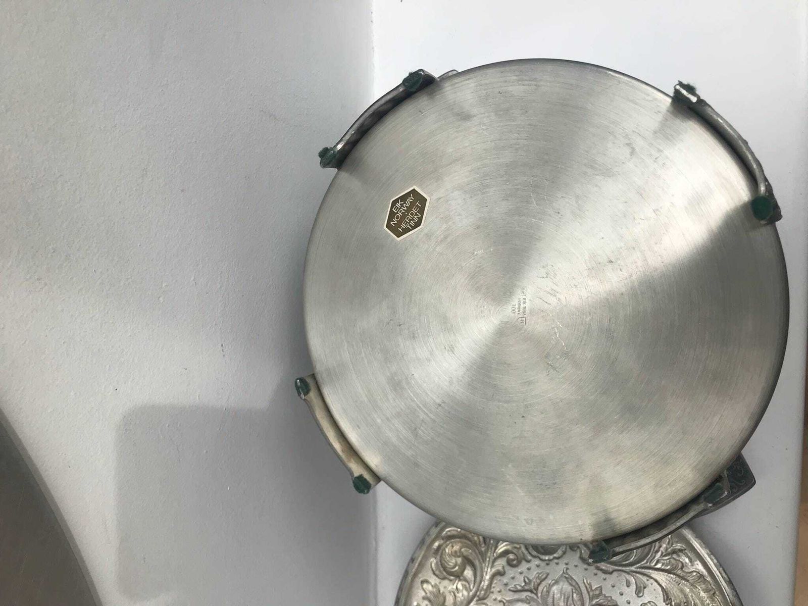 Pan Norwegian Pewter Pot With Lid Signed Eik Norway Herdet Tinn 1970 Viking Style Kitchen Decor Scandinavian Craftsmanship Collectible Gift photo buy