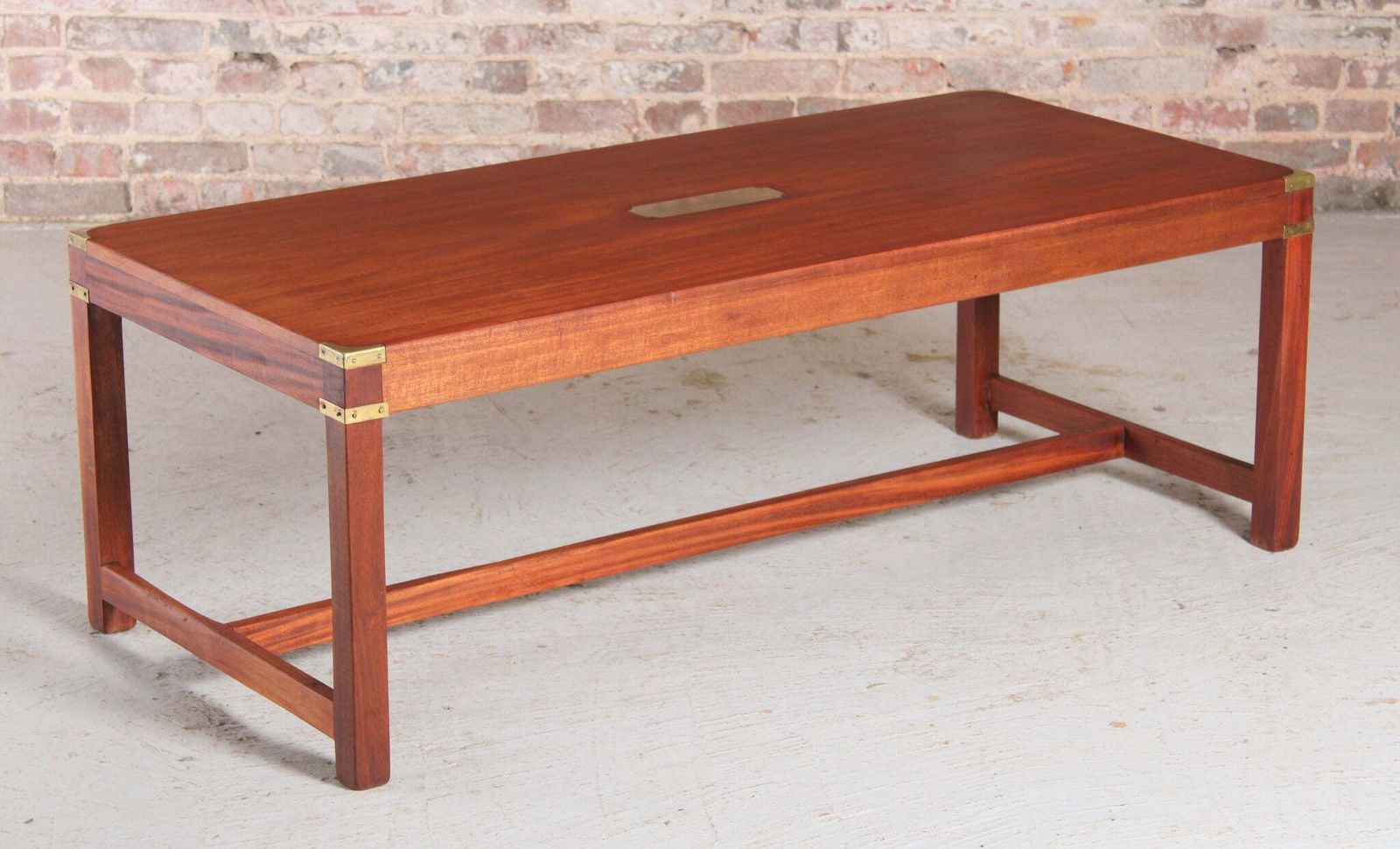 Mid Century Military Campaign Style Coffee Table By Kennedy Furniture For Harrods, Circa 1950s photo for sale