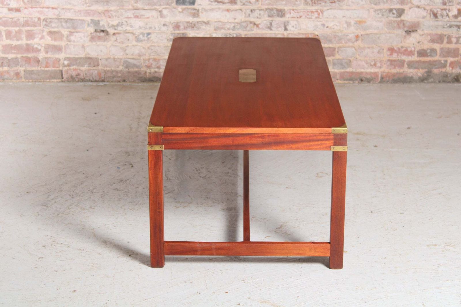 Mid Century Military Campaign Style Coffee Table By Kennedy Furniture For Harrods, Circa 1950s photo vintage