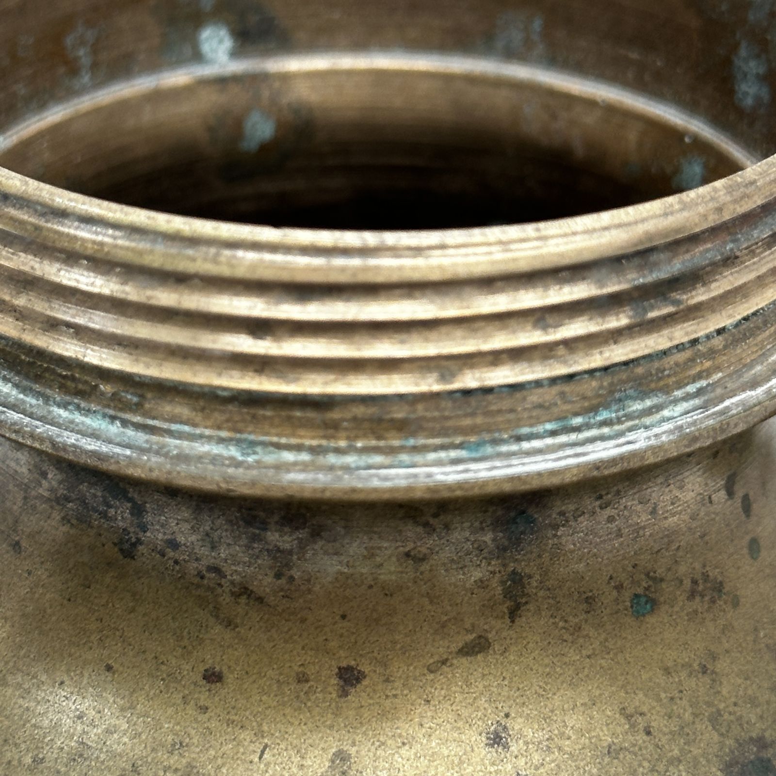 photo for sale Antique Religious Brass Copper Holy Water Hinduism Shadu Kamandal Ganga Jal Pot
