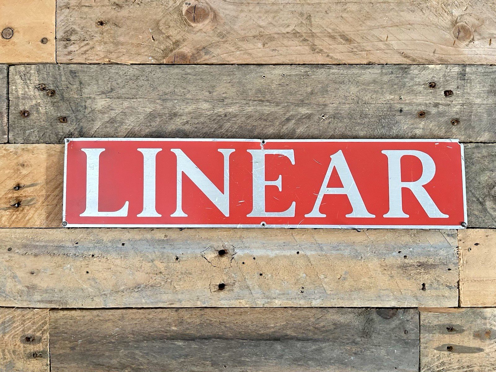 Vintage 18" Alloy Linear Diesel Locomotive Train Plaque Sign Name Plate Railway