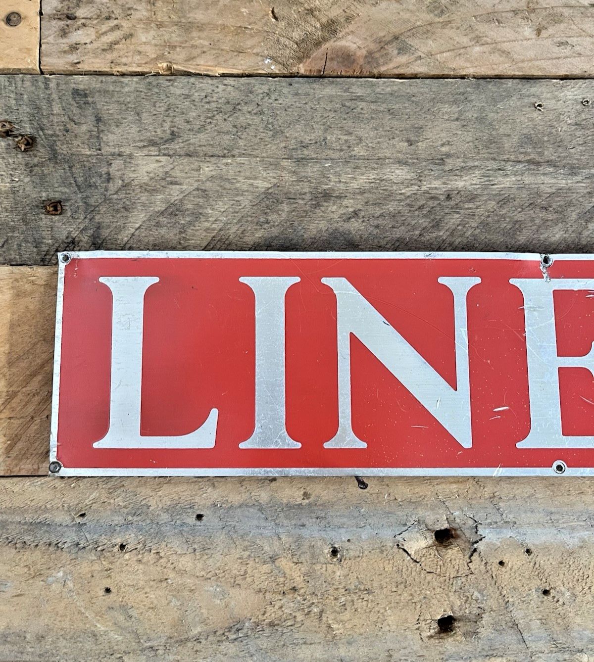 Vintage 18" Alloy Linear Diesel Locomotive Train Plaque Sign Name Plate Railway photo furniture