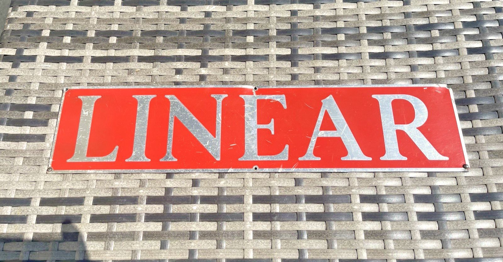 Vintage 18" Alloy Linear Diesel Locomotive Train Plaque Sign Name Plate Railway photo Home Decor