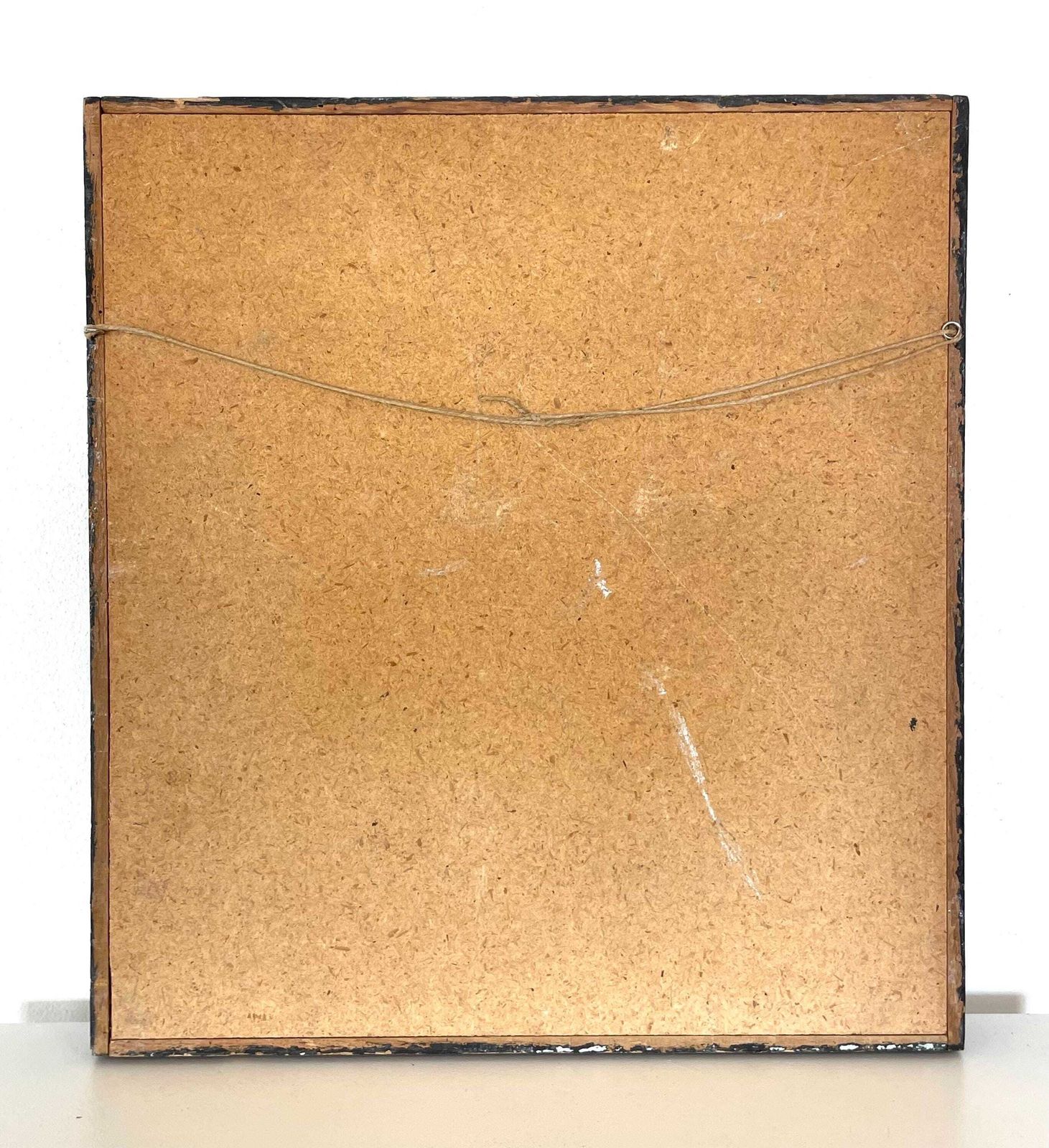 photo for sale Abstract Original Danish Mid Century Oil On Plate Painting By Poul Laulund From The 1970s In Red Nuances And Silver Details