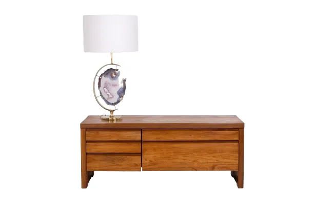 Pierre Chapo. Low Chest Of Drawers In Blond Elm. Circa 1970. photo for sale