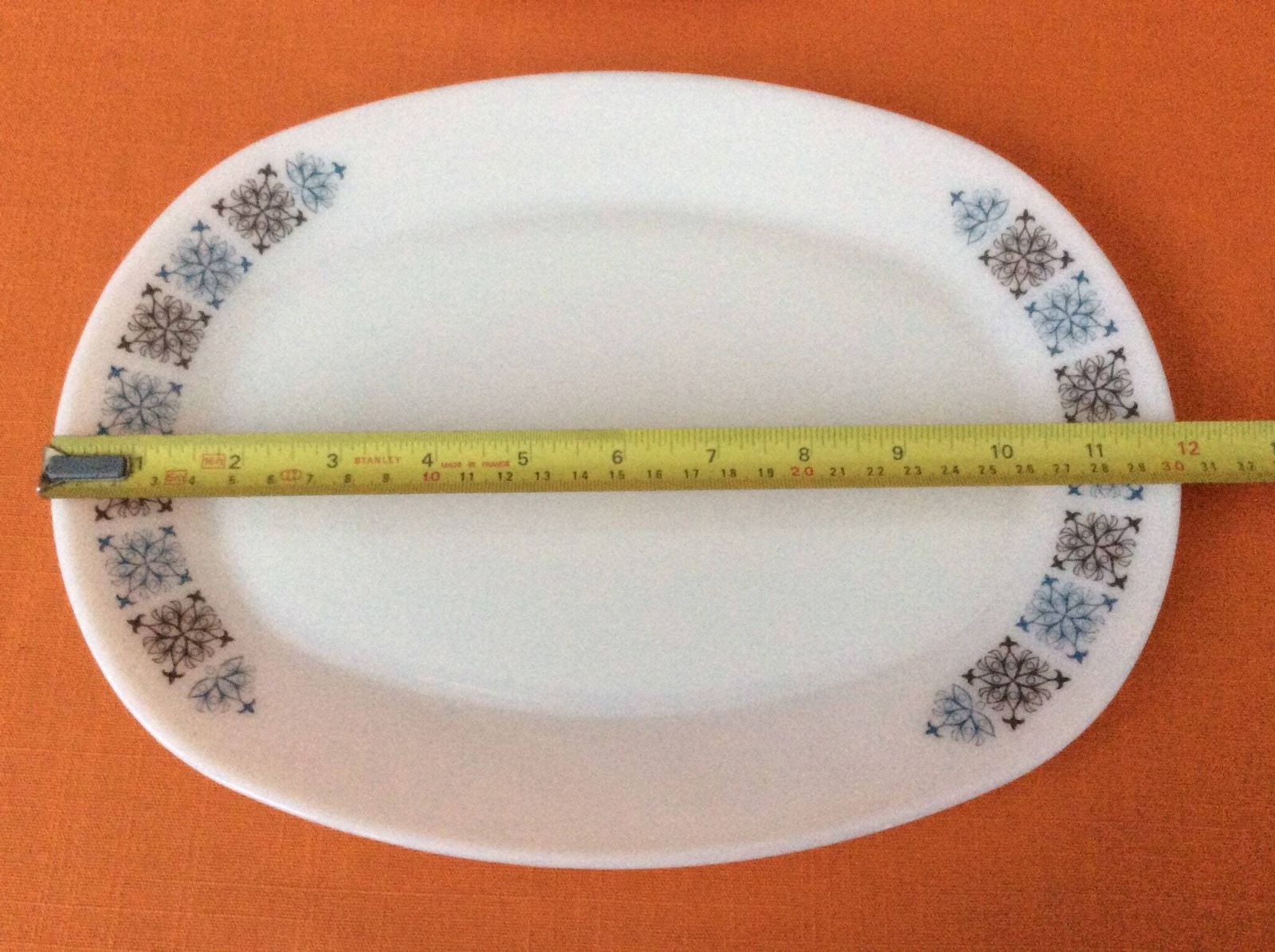 Jaj Pyrex Chelsea Oval Steak Plates (Set Of 6) photo vintage