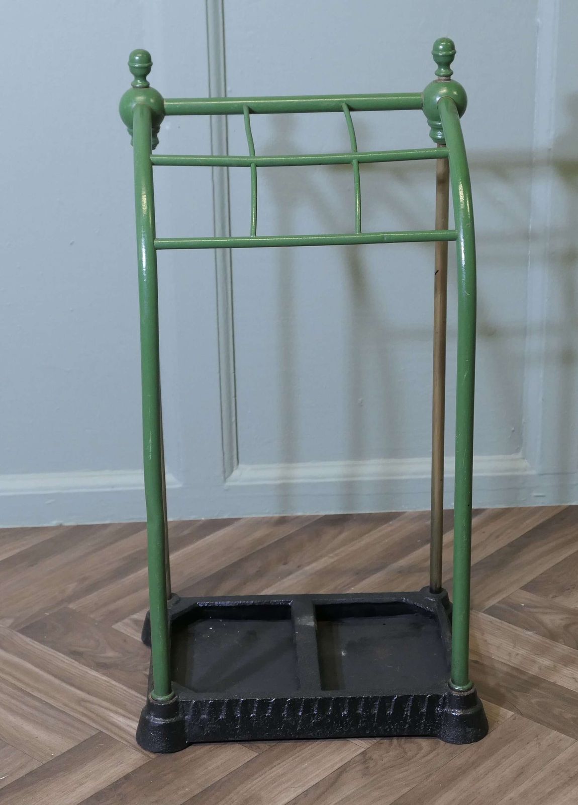 A Victorian Brass And Cast Iron Walking Stick Stand Or Umbrella Stand photo for sale