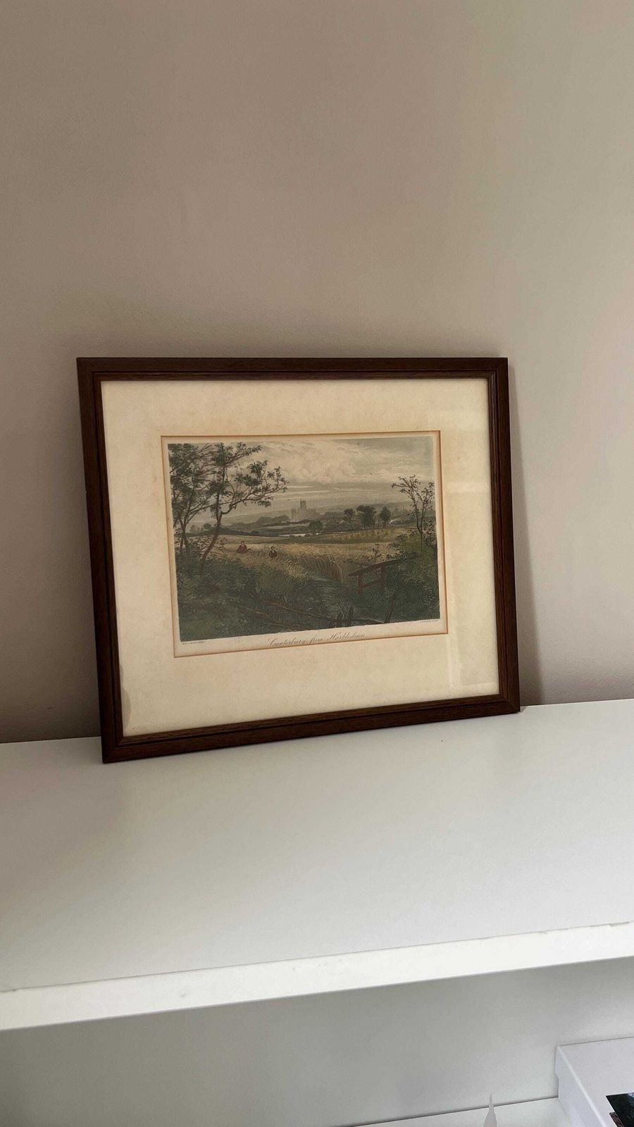 photo for sale Victorian Framed Engraving Of Canterbury By W. H. J. Boot, Published By Cassell 1878–1898
