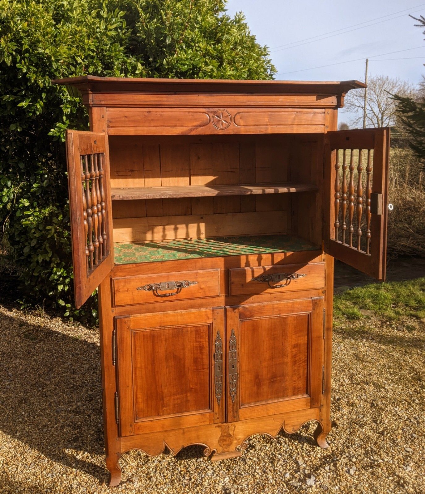 Antique French Pantry Cabinet Fruitwood Provence photo buy