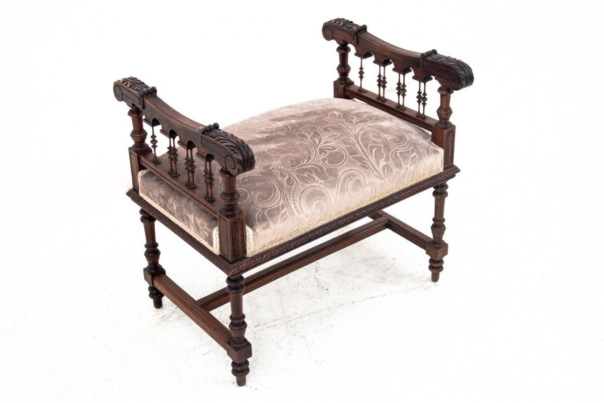 Antique Stool Seat, France, Around 1900. After Renovation.