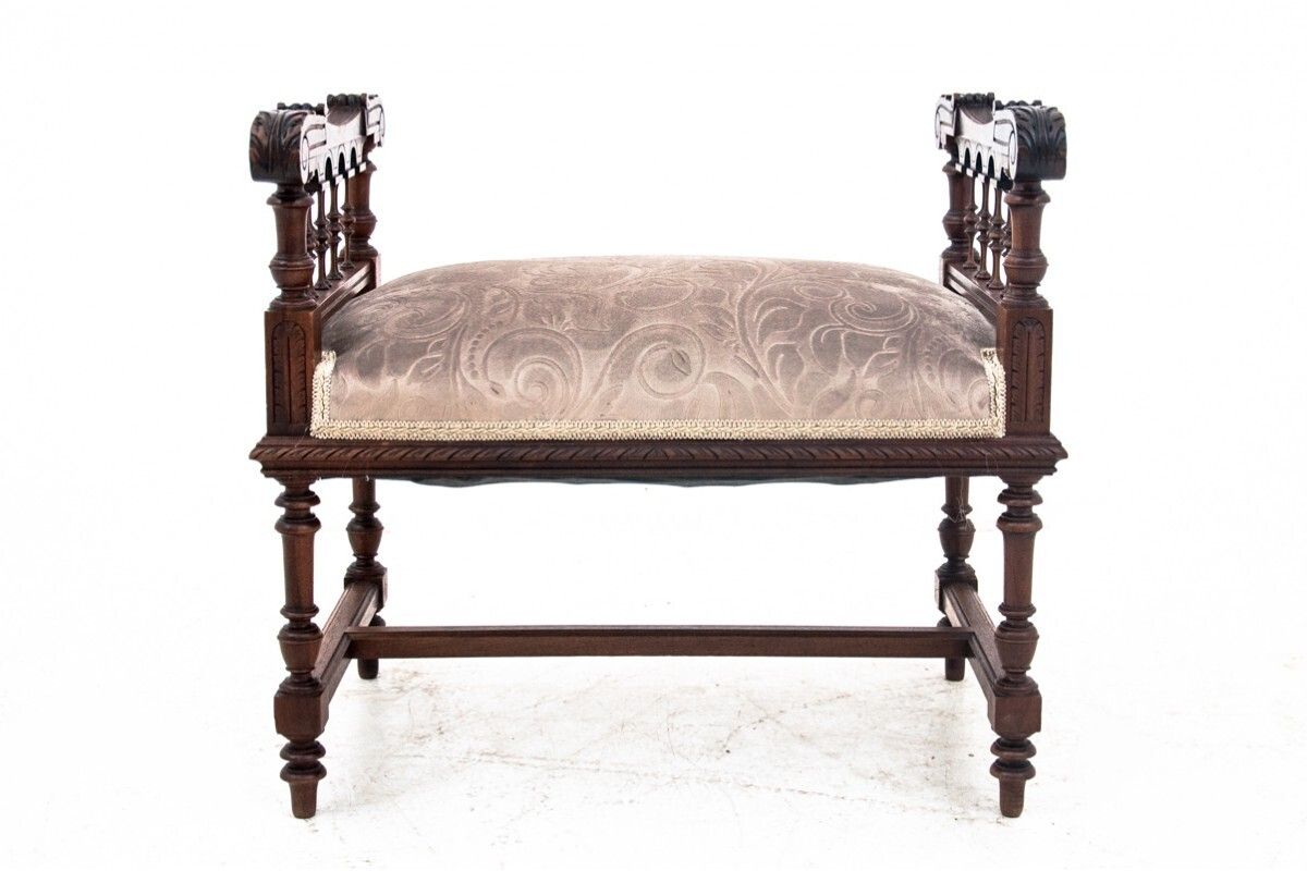 Antique Stool Seat, France, Around 1900. After Renovation. photo Furniture