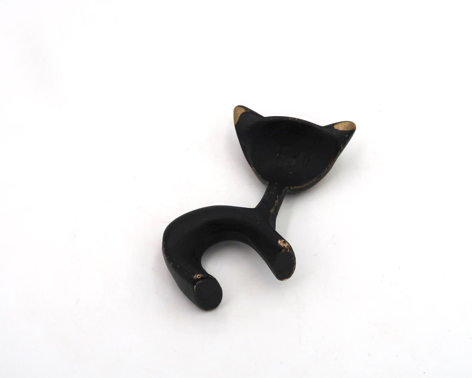Walter Bosse Austrian Bronze Cat Pen Holder, 1950s / Desk, Animal Sculpture, Modernist photo vinterior