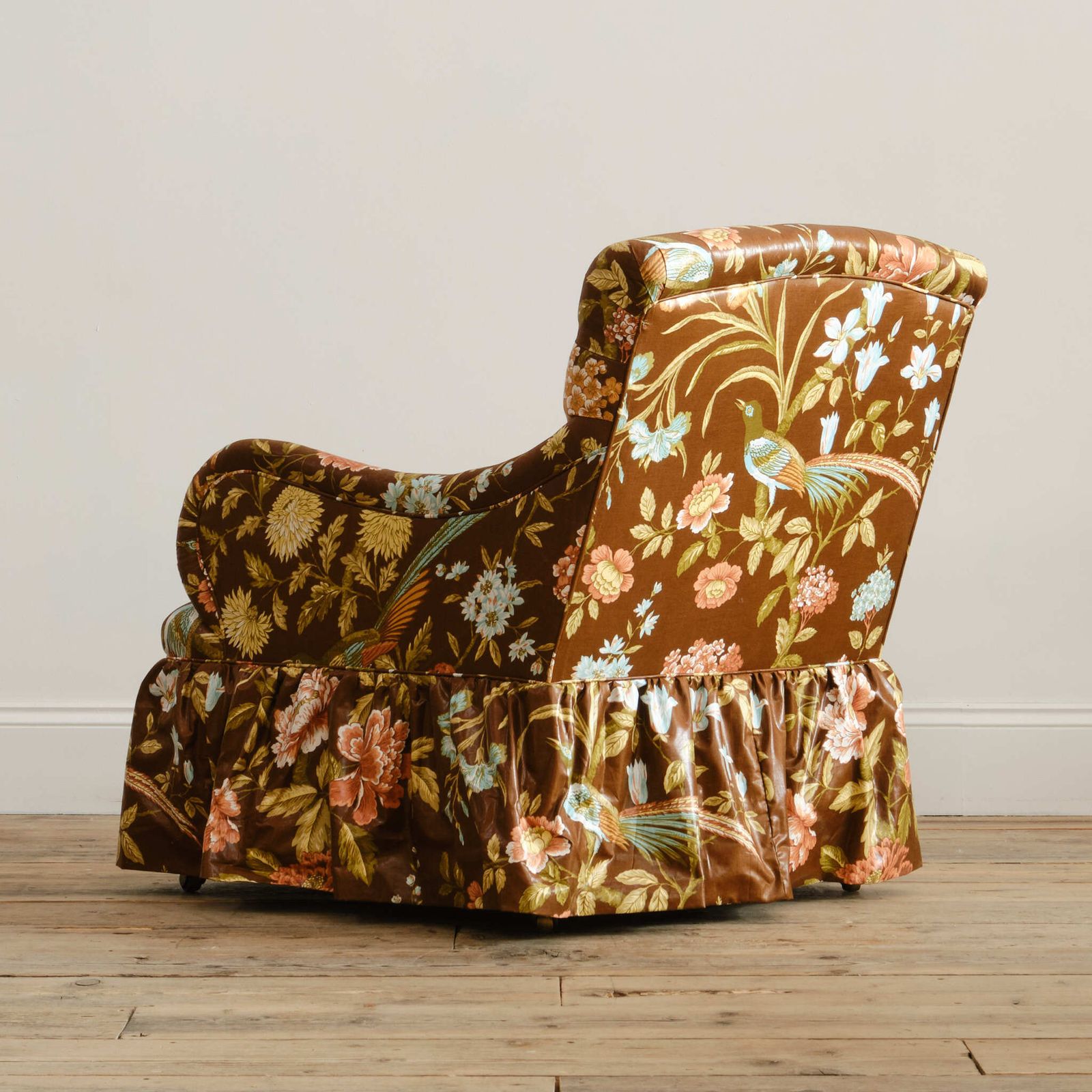 Whytock & Reid Armchair In Vintage Sanderson Floral Chintz photo vinterior