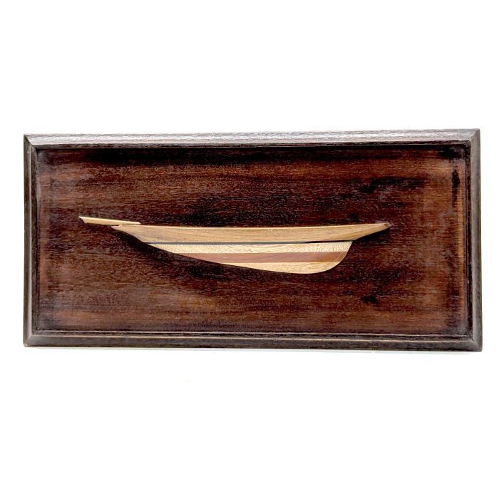 Half Hull Of A Wooden Boat