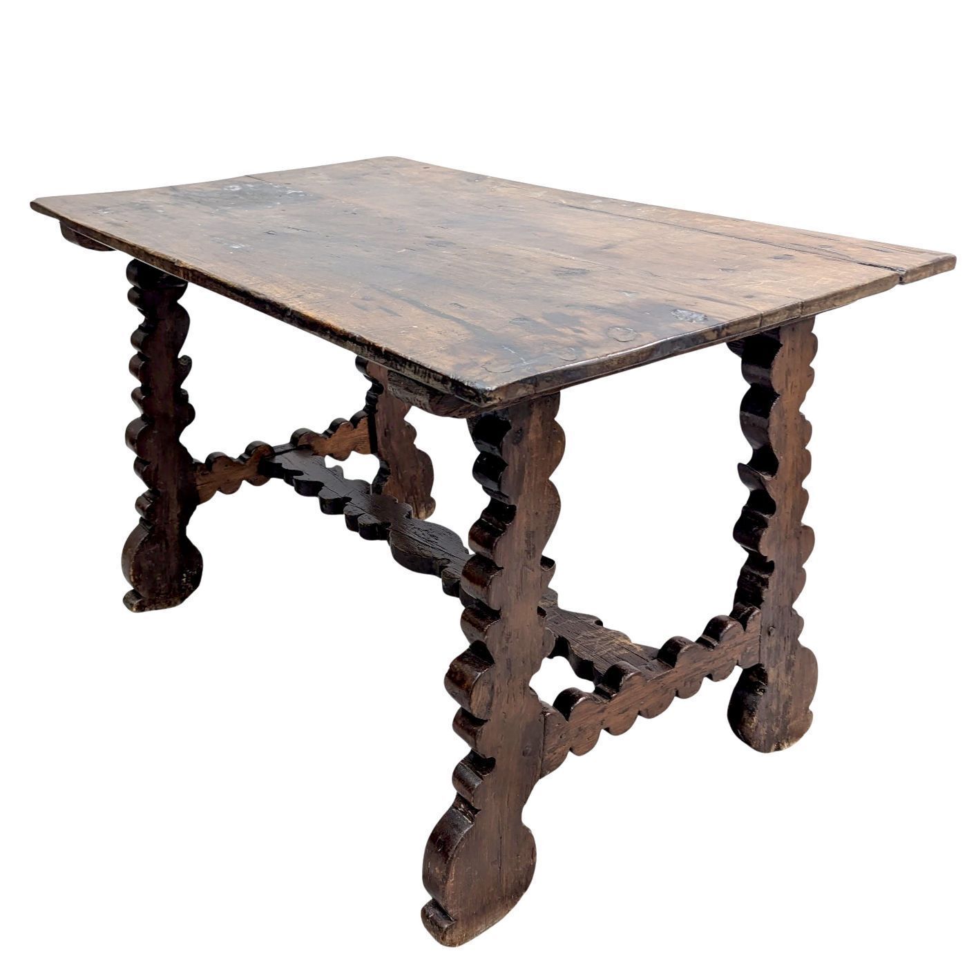 18th Century Italian Table In Natural Wood