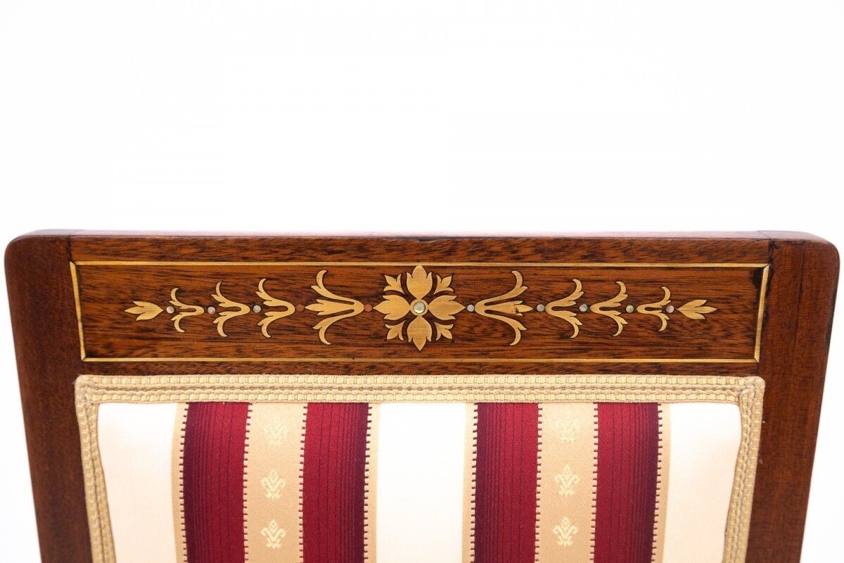 photo vinterior Table With Chairs In Empire Style, France. After Renovation.