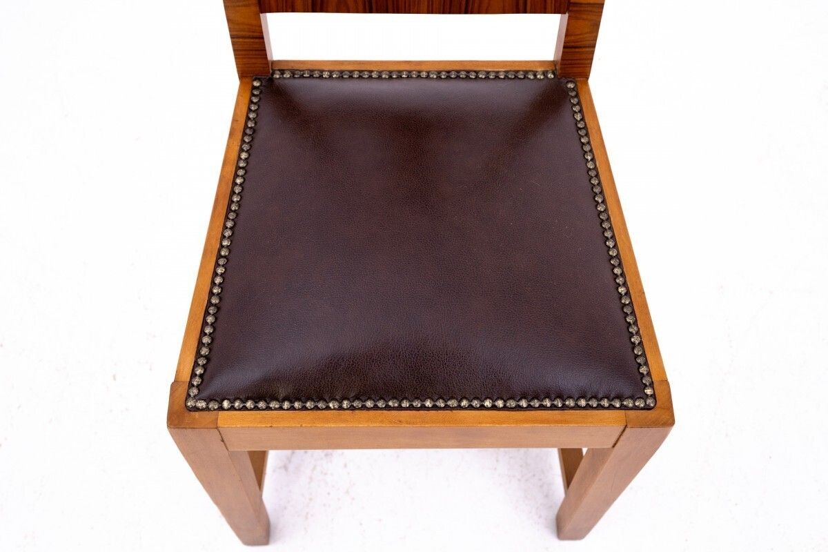 photo for sale Round Table With Chairs In Art Deco Style, Poland, 1940s.