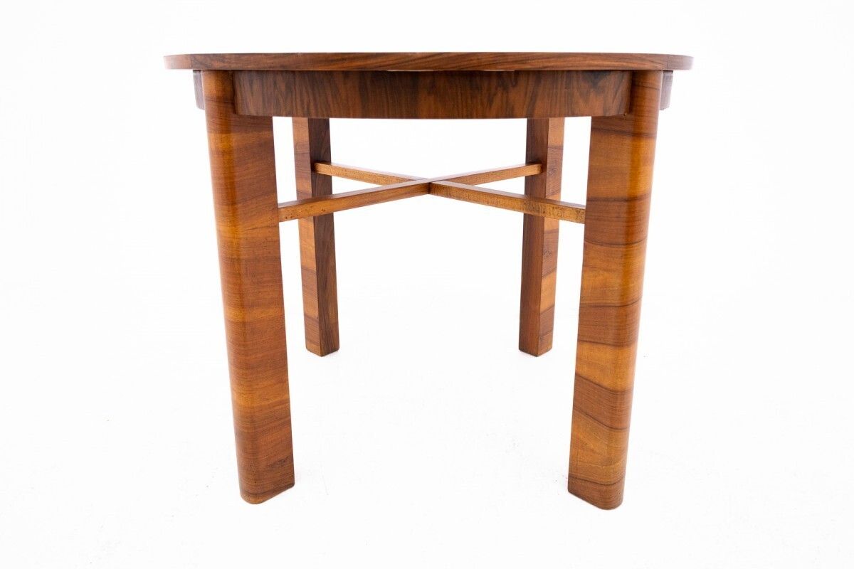 photo buy Round Table With Chairs In Art Deco Style, Poland, 1940s.