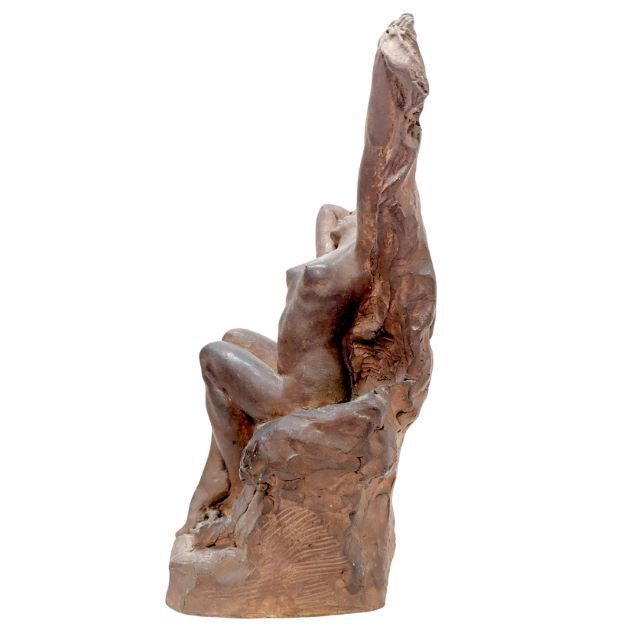 "Volupté" Original Terracotta By Marius Joseph Sain 1917 photo Art