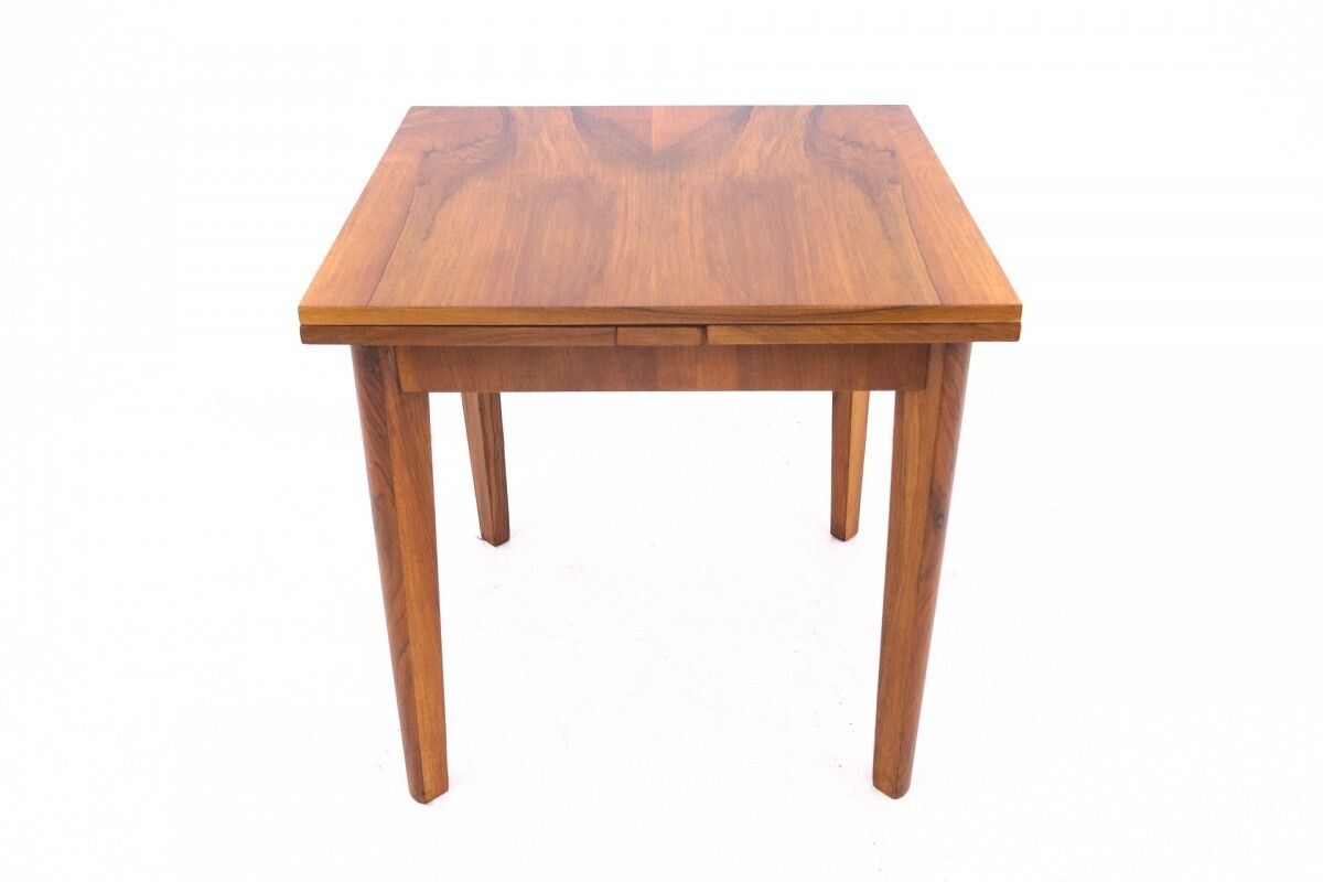 Art Deco Square Table, Poland, 1940s. After Renovation