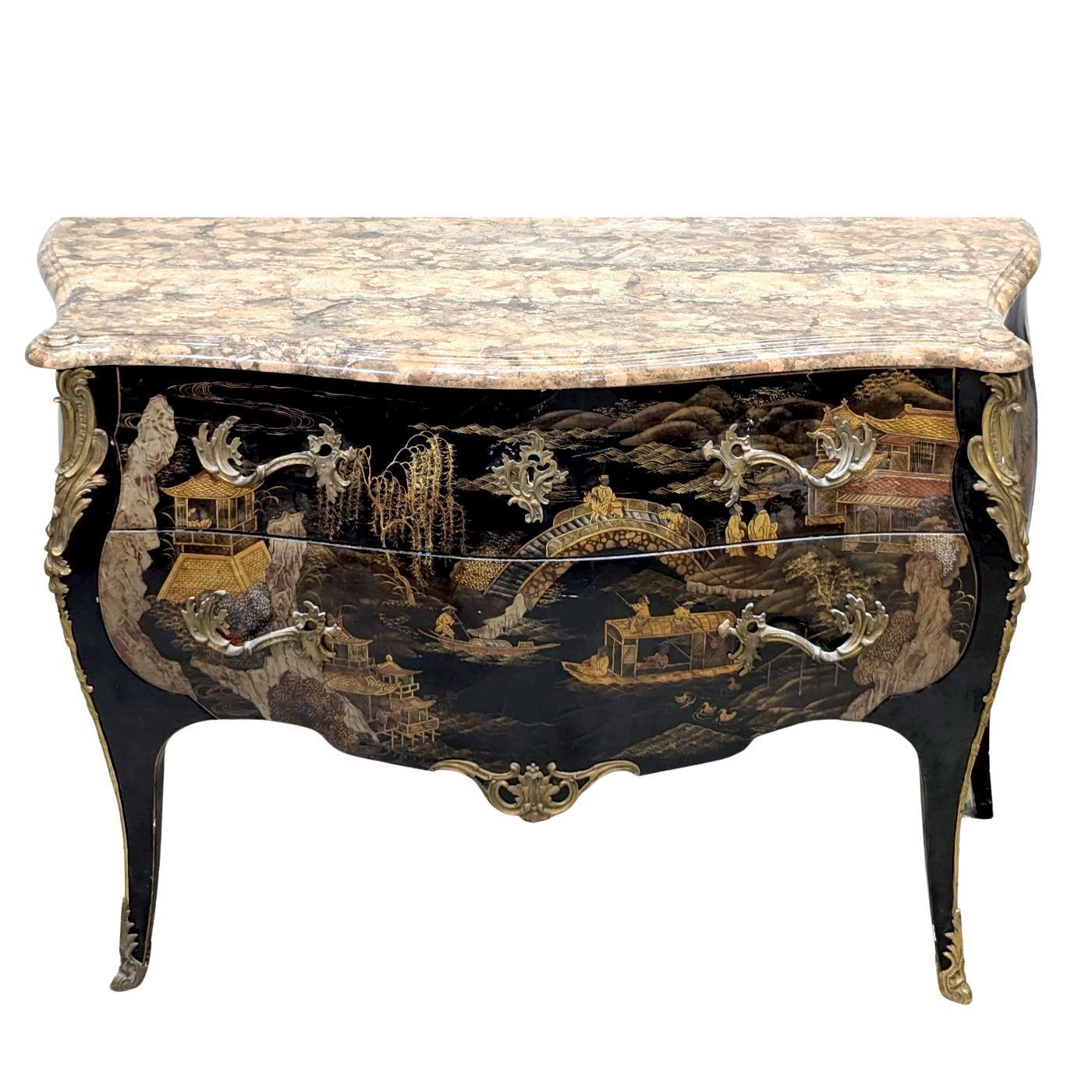 19th Century Chest Of Drawers In Coromandel Lacquer photo furniture