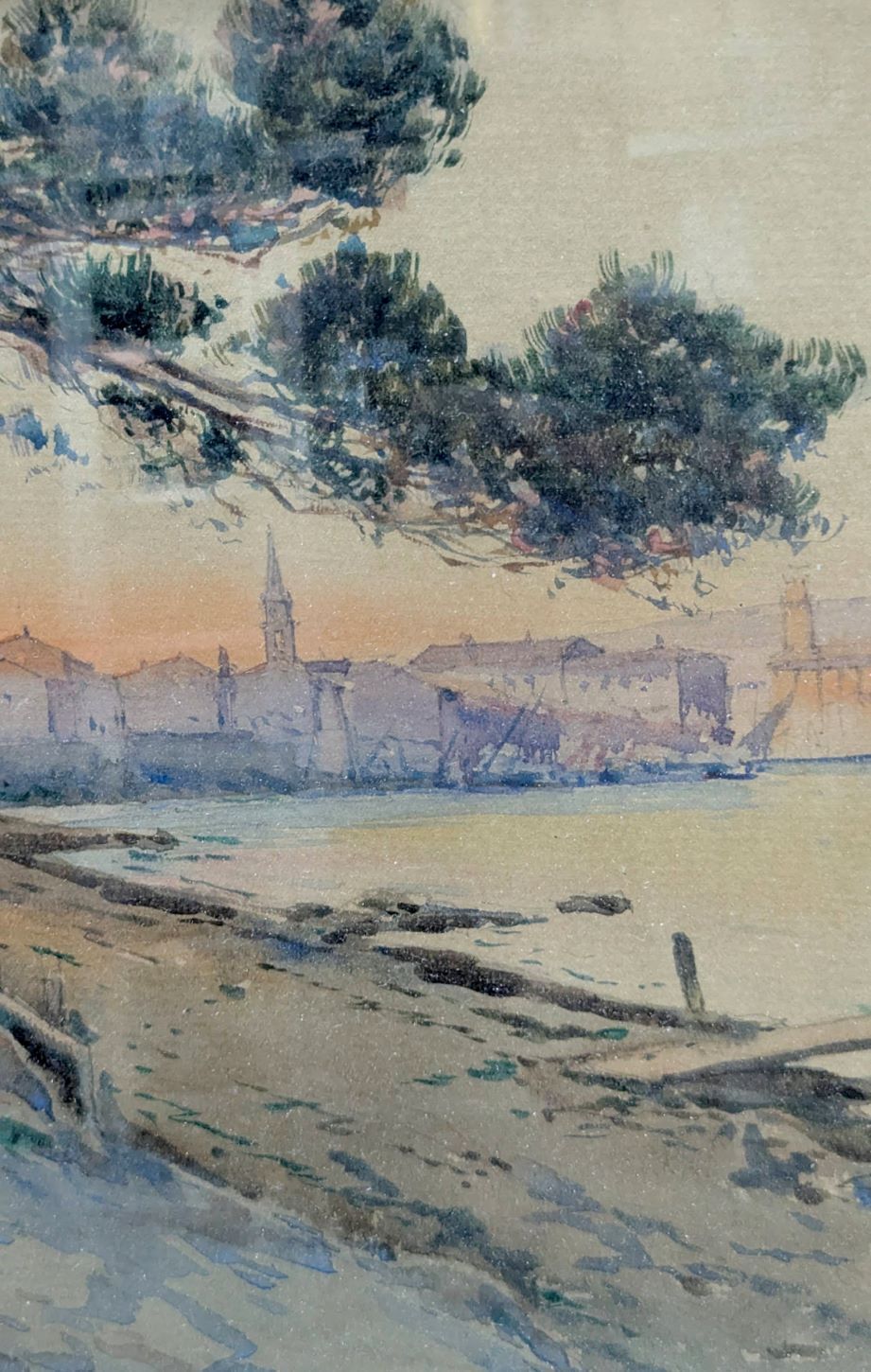 Alphonse Rey (Active Early 20th Century) Berre Pond, Evening photo vinterior