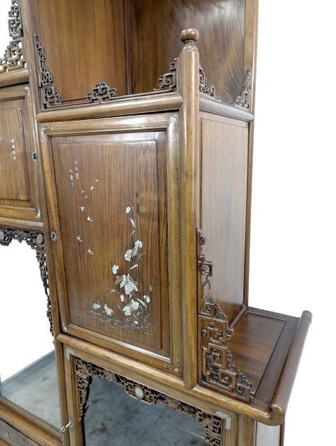 Indochinese Cabinet Inlaid With Mother Of Pearl, Silver And Copper photo buy